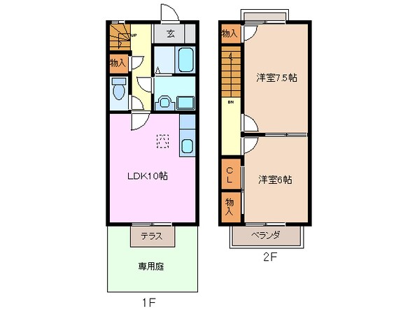 アルモア桑名の物件間取画像